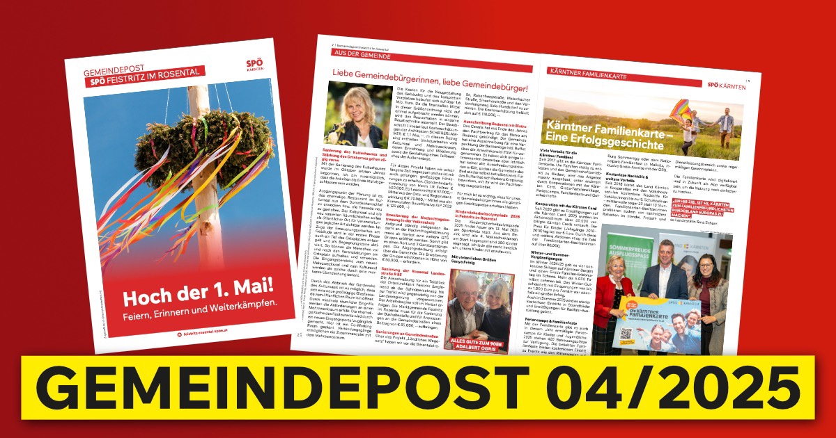 Gemeindepost April 2025 Feistritz i.R.