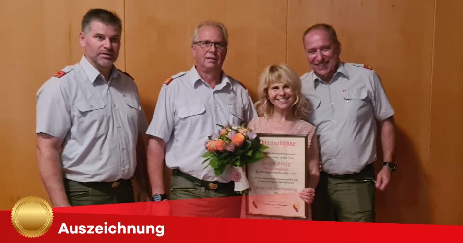 Auszeichnung f&uuml;r unsere BGM Sonya Feinig